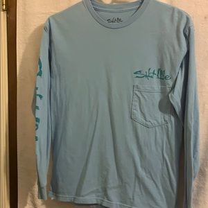 Salt life men’s longsleeve Pocket tee